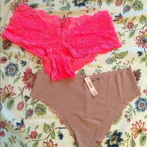 Victoria’s Secret NWT/ NWOT panties bundle of 2